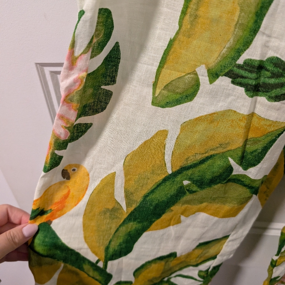 Panama Jack/Floral Print Wide-Leg Linen Pants Sz XS - Picture 3 of 4